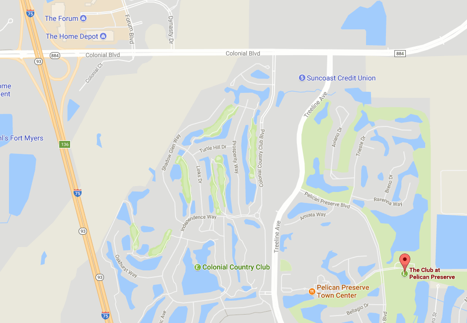 Map to The Club